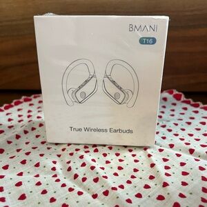 bmani Wireless Earbuds Bluetooth Headphones 48hrs Play Back Sport Earphones New.